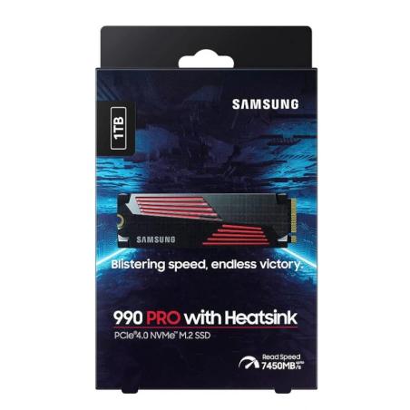 Samsung 990 pro heatsink ssd 1tb pcie 4.0 nvme m.2