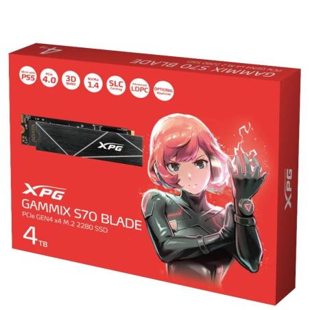 Adata xpg ssd gammix s70 blade 4tb pcie 4.0 nvme