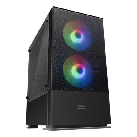 Mars gaming caja mcz premium m-atx 2x frgb negra