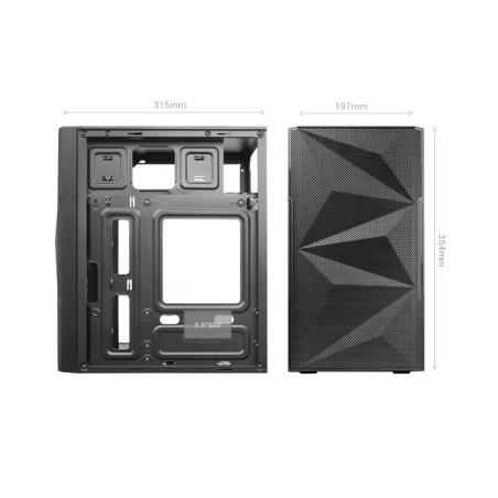 Mars gaming caja micro atx mc1500 cristal