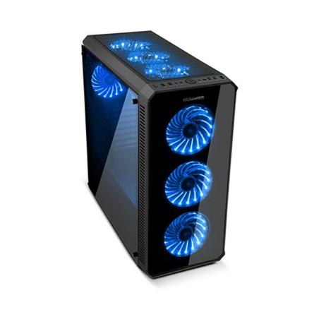 Nox caja semitorre e-atx  hummer tgx rgb cristal t