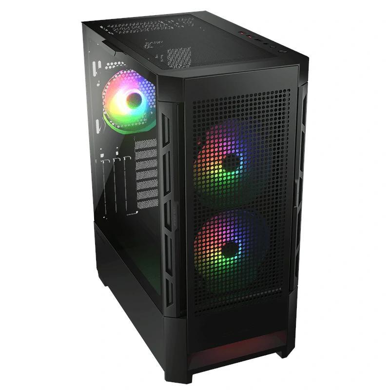 Cougar caja semitorre airface rgb negro