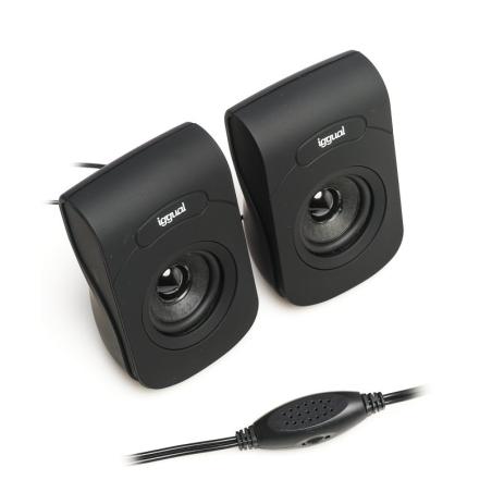 Iggual altavoces 2.0 6w mini-jack + usb