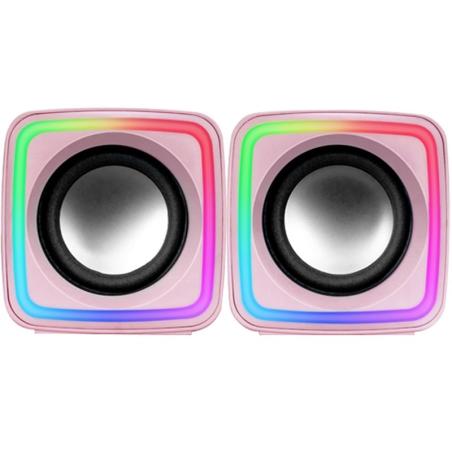 Mars gaming altavoces mscube premium 8w pink