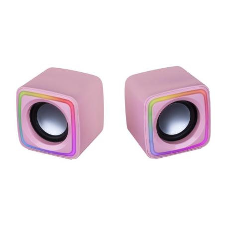 Mars gaming altavoces mscube premium 8w pink