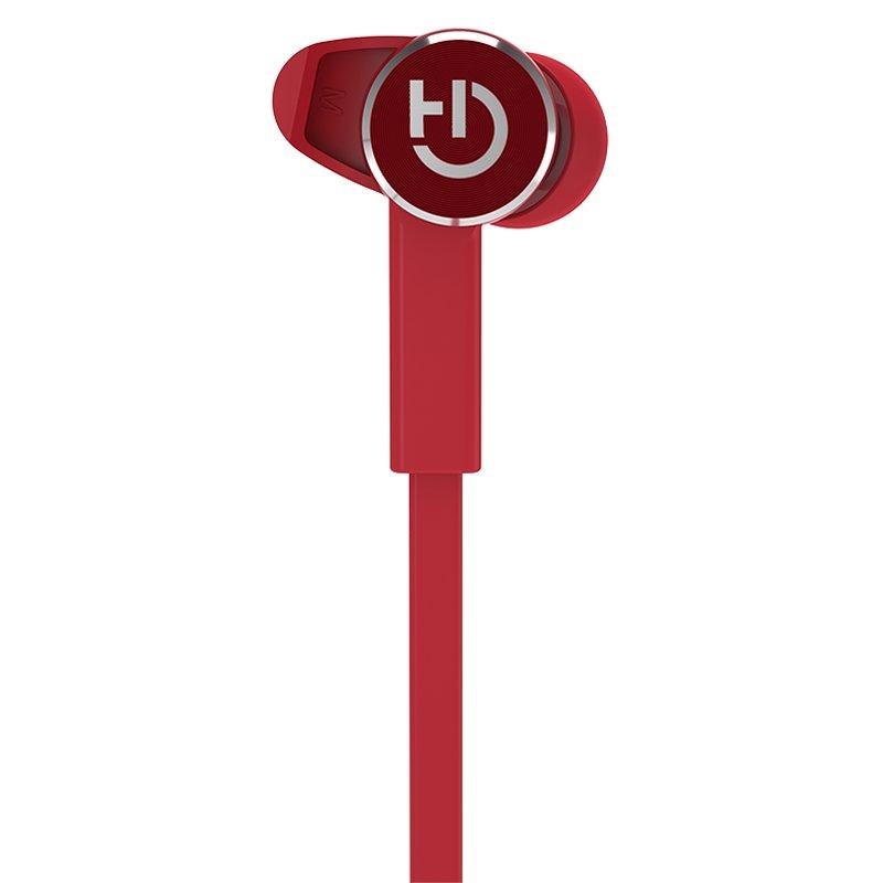 Hiditec auricular+mic  aken bt4,2 earfix  red