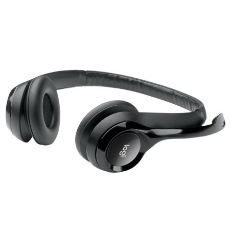 Logitech auricular+mic h390 usb negro