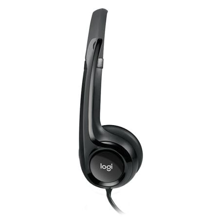 Logitech auricular+mic h390 usb negro