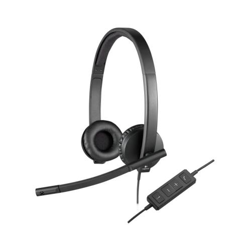 Logitech auricular stereo h570e usb