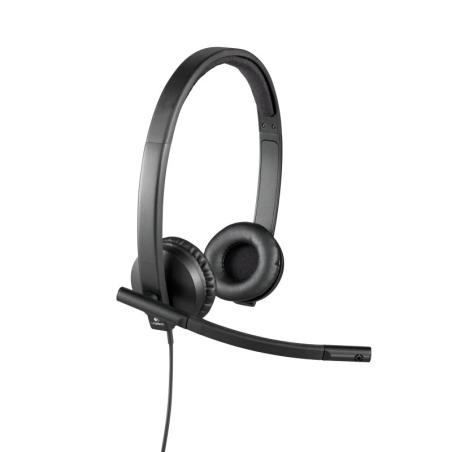 Logitech auricular stereo h570e usb