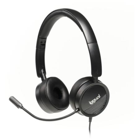 Iggual auriculares con micro dual tech usb/3,5 mm