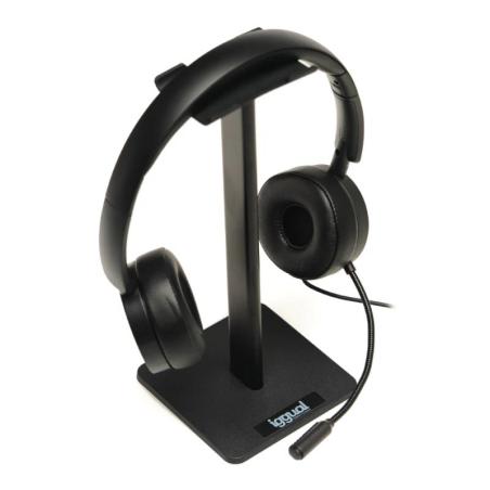 Iggual soporte para auriculares sa22 negro