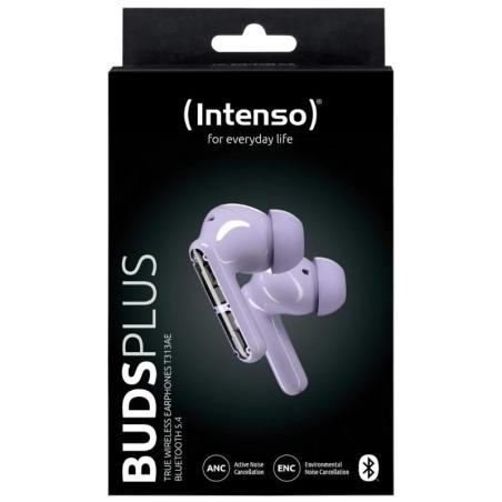 Intenso | buds plus auriculares tws anc+enc | lila