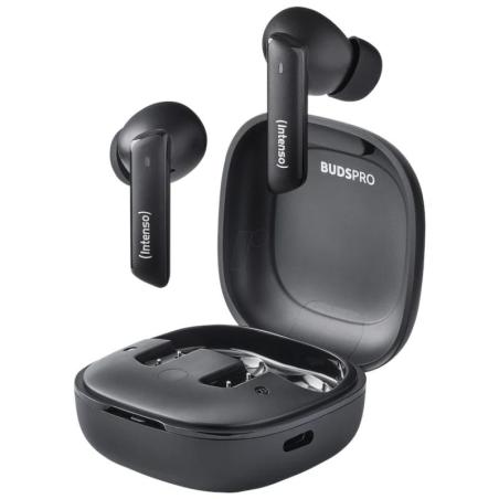 Intenso | buds pro auriculares tws h-anc+enc|negro