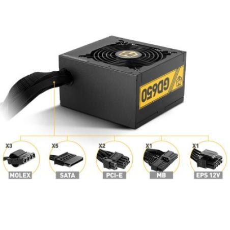 Nox fuente alimentación hummer gd650 80plus gold