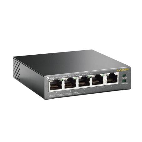 SWITCH TP-LINK GIGABIT 5 PUERTOS 4 POE TL-SG1005P