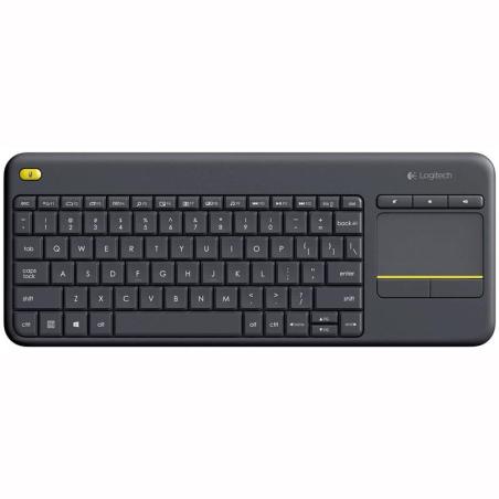 TECLADO LOGITECH K400 RF WIRELESS BLACK