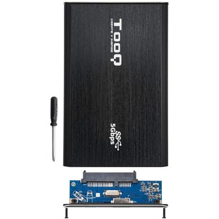 CAJA EXTERNA TOOQ TQE-2529B HDD 2.5 SATA USB 3.0 BLACK