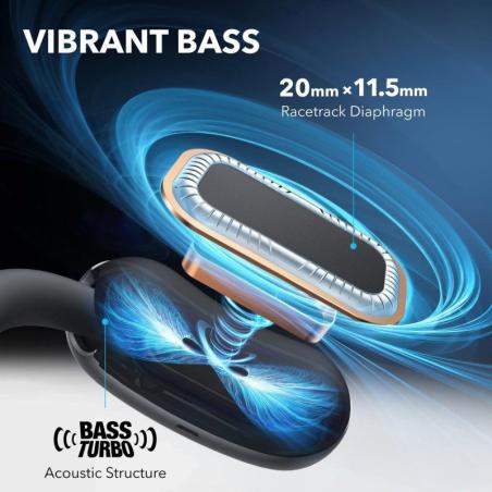 AURICULARES ANKER SOUNDCORE AEROFIT 2 OPEN EAR BLUETOOTH 5.4 IP55 BLACK