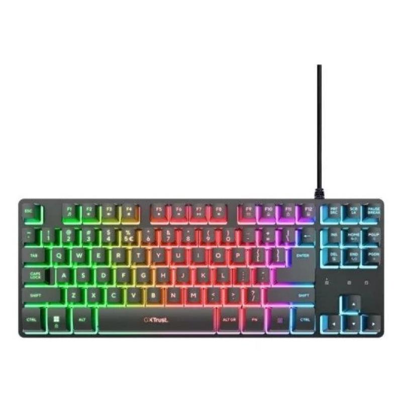 TECLADO TRUST GXT 833 THADO TKL GAMING USB RGB BLACK