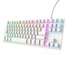 TECLADO TRUST GXT 833W THADO TKL GAMING USB RGB WHITE