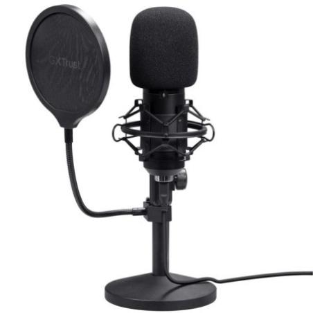 MICROFONO TRUST GAMING GXT 269 EMITA II USB FILTRO SOBREMESA BLACK
