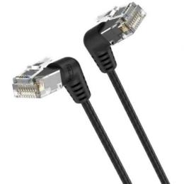 CABLE DE RED CAT6A UTP 1M VENTION ACODADO BLACK