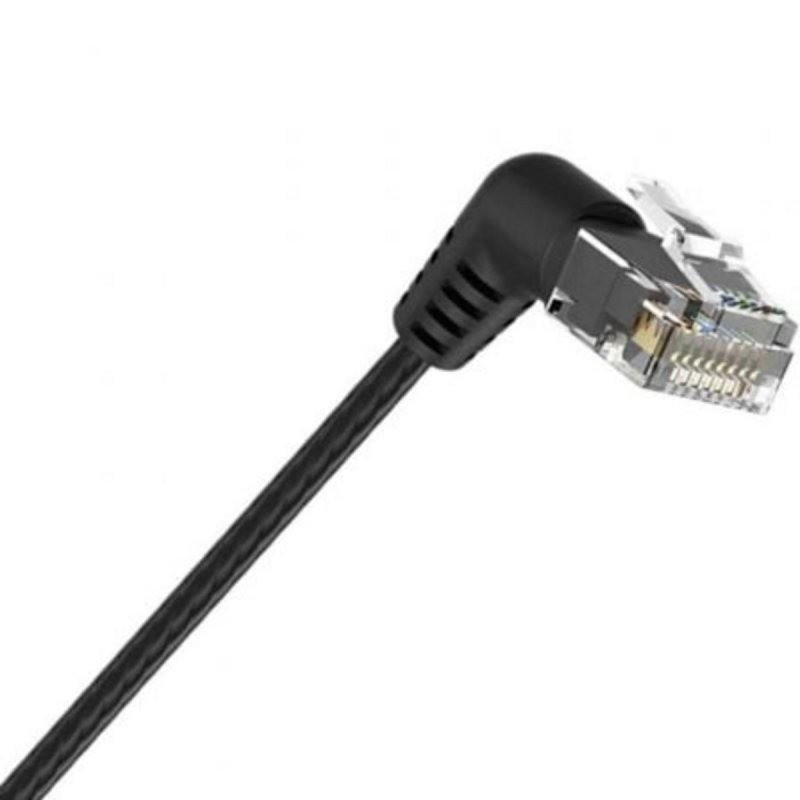 CABLE DE RED CAT6A UTP 1M VENTION ACODADO BLACK