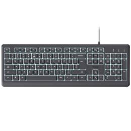 TECLADO TRUST PRIMO USB ILLUMINATED BLACK