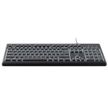 TECLADO TRUST PRIMO USB ILLUMINATED BLACK