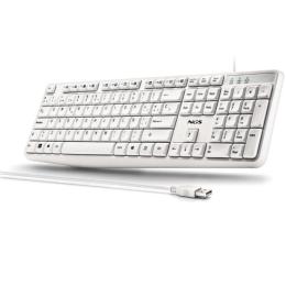 TECLADO NGS HERITAGESPANISH USB MULTIMEDIA WHITE