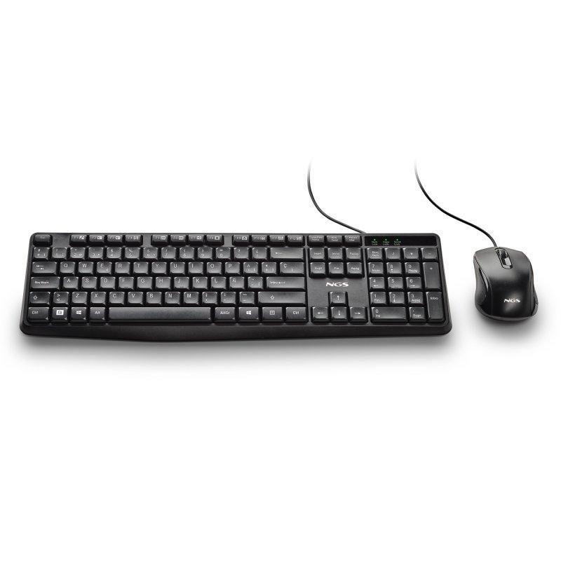 TECLADO + RATON NGS COCOAKIT V2 USB MULTIMEDIA BLACK