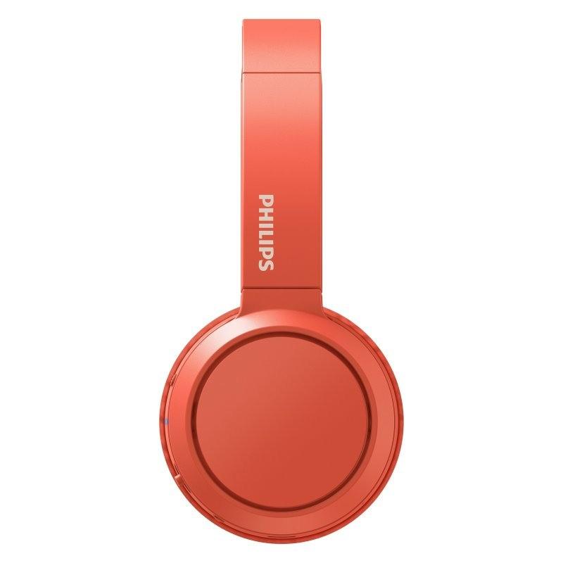 AURICULARES + MICROFONO PHILIPS TAH4205 BLUETOOTH RED