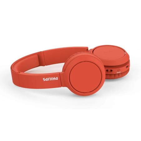 AURICULARES + MICROFONO PHILIPS TAH4205 BLUETOOTH RED