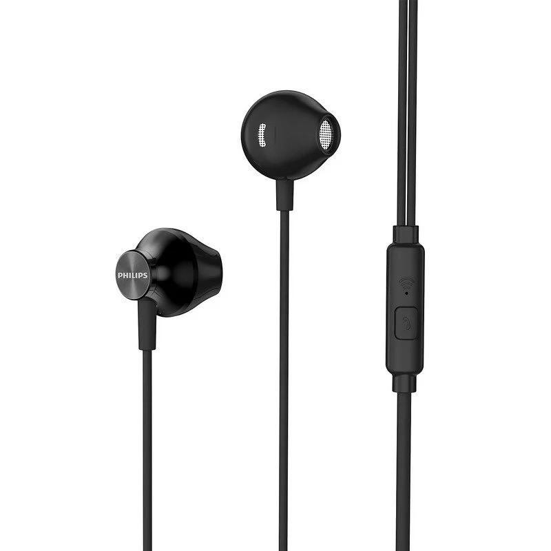 AURICULARES + MICROFONO PHILIPS TAUE101BK IN EAR JACK 3.5MM BLACK