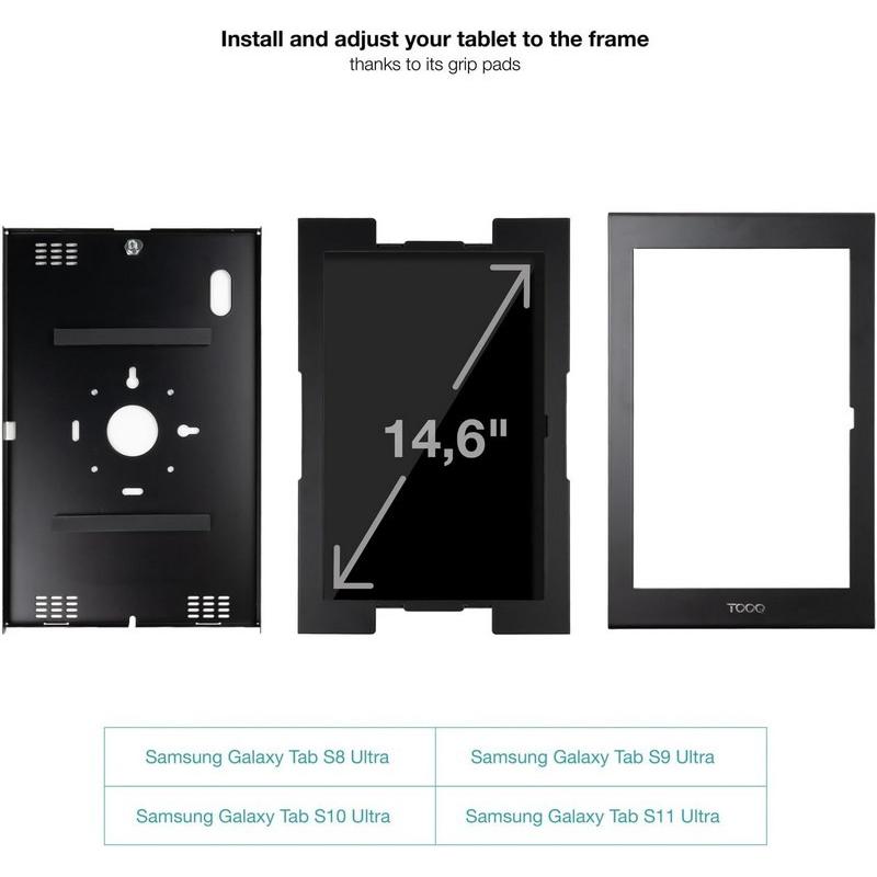 MARCO ANTIRROBO TOOQ TQATTE2601-L-B PARA TABLET 14.6 BLACK