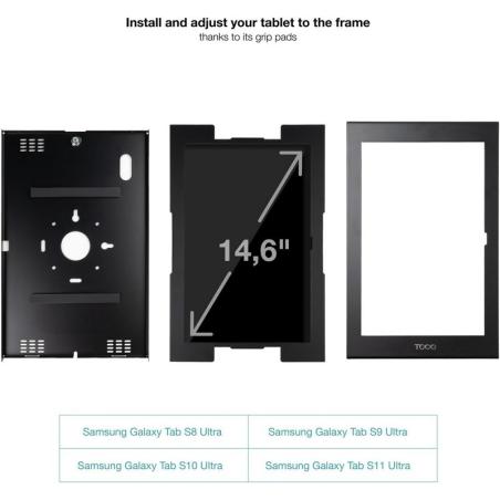 MARCO ANTIRROBO TOOQ TQATTE2601-L-B PARA TABLET 14.6 BLACK