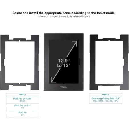 MARCO ANTIRROBO TOOQ TQATTE2601-M-B PARA TABLET 12.4/13 BLACK