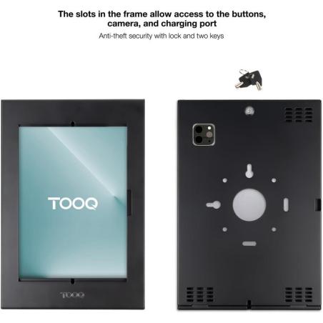 MARCO ANTIRROBO TOOQ TQATTE2601-S-B PARA TABLET 10.9/11 BLACK
