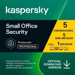 ANTIVIRUS KASPERSKY SMALL OF. SEC. 1L SERVER + 5L PC + 5 PUESTOS 1 YEAR L.ELEC