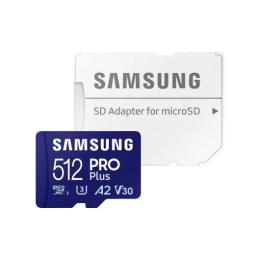 MEMORIA MICRO SD 512GB SAMSUNG EVO PLUS SDXC UHS-I U3 + ADAPTADOR SD