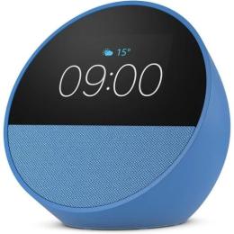 DESPERTADOR INTELIGENTE AMAZON ECHO SPOT ALEXA MUSICA ALARMA BLUE