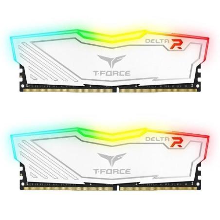MEMORIA RAM 16GB (2X8GB) TEAMGROUP DELTA DDR4 3600MHZ RGB WHITE