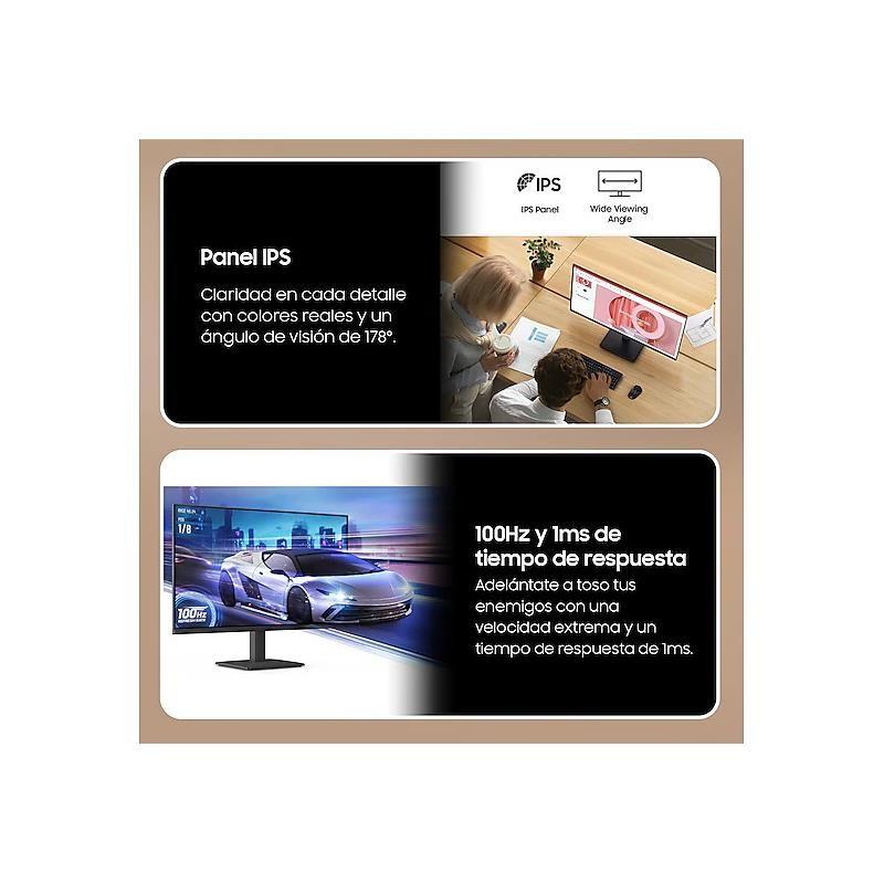 MONITOR SAMSUNG ESSENTIAL S3 27 IPS 100HZ VGA HDMI BLACK