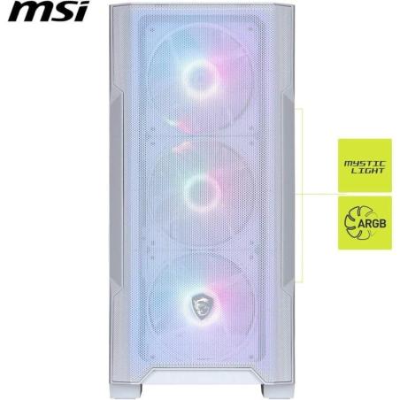 CAJA ORDENADOR GAMING MSI MAG FORGE M100R MATX ARGB WHITE