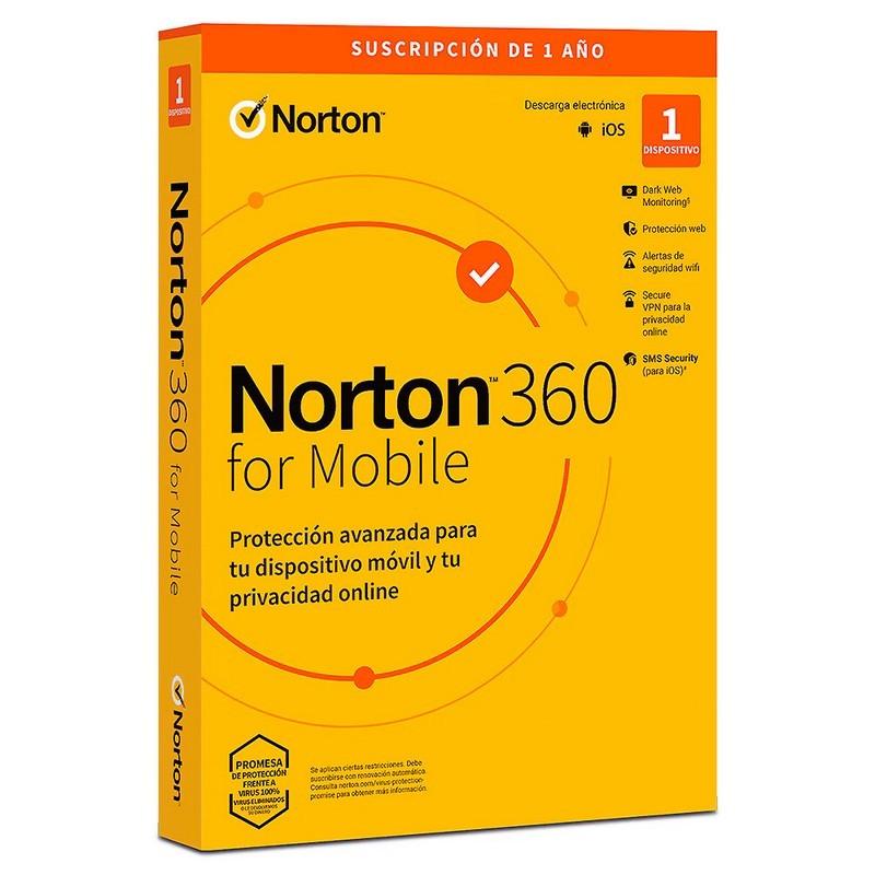 NORTON 360 MOBILE ES 1 USER 1 DEVICE 1 AÑO L. ELECTRONICA