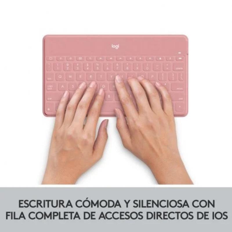 TECLADO LOGITECH KEYS TO GO WIRELESS FOR MACOS ROSE