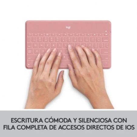 TECLADO LOGITECH KEYS TO GO WIRELESS FOR MACOS ROSE