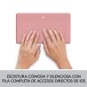 TECLADO LOGITECH KEYS TO GO WIRELESS FOR MACOS ROSE