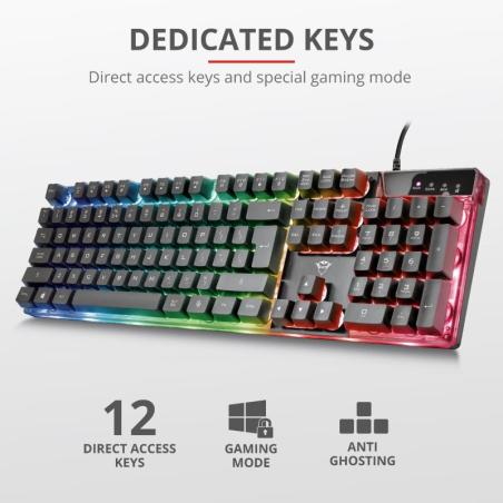 TECLADO TRUST GAMING GXT 835 USB RGB